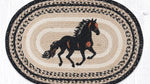 Horse Stallion Oval Fabric Patch 20x30 Inches