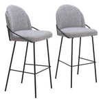 Zuo Modern – Jambi Barstool (Set of 2) Black & White, 42.9