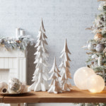 White Shimmer Holiday Tree Set