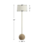 Captiva rattan and brass lamp