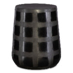 Uttermost Patchwork Gridded Black Garden Stool, Indoor & Outdoor