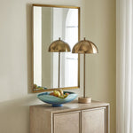 Heisler Mirror with Plated Brushed by Uttermost