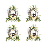 Hydrangea and Bird Nest Grapevine Wreath