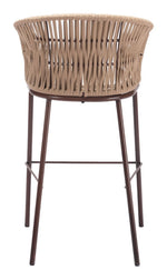 Stylish Patio Bar Chair – Washable Cushion Covers Included