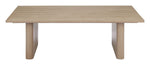Natural Finish Aluminum Coffee Table for Modern Outdoor Spaces