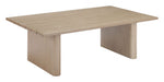 Urban Style Aluminum Coffee Table with Wood-Like Texture