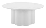 Minimalist White Coffee Table for Indoor & Outdoor Use