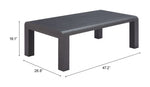 Contemporary Metal Coffee Table for Outdoor or Indoor Use