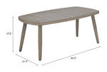 Durable Coffee Table, Faux Wood Metal Finish