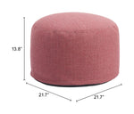 Vibrant Red Patio Ottoman for Modern Homes