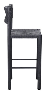 Black Aluminum Outdoor Barstool – Set of 2