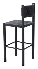 Modern Alfresco Barstool – Sleek Black Finish