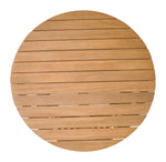 Durable Indoor/Outdoor Round Coffee Table in Natural Finish