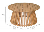 Natural Round Coffee Table for Rustic or Contemporary Decor