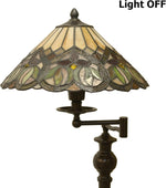 Fine Art Lighting Stained Glass Floor Lamp – Swing Arm Reading Fixture