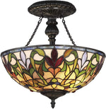 Fine Art Lighting Tiffany Style Flush Mount Ceiling Lamp