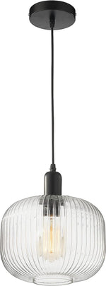 GH11 Matte Black Pendant – Modern Industrial Ceiling Light Fixture