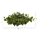 Green Artificial Philodendron Ledge Plant