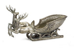 Melrose Holiday Deer with Sleigh with Silver Finish 25