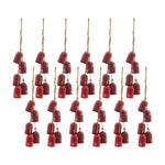 Melrose Rustic Bell Drop with Snowflake Design (Set of 12)