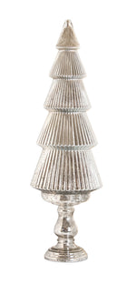Melrose Silver Mercury Glass Tree on Pedestal 36