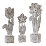 potted floral sculpture