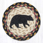 Earth Rugs Rustic Cabin Décor Round Jute Coaster – American Bear 7