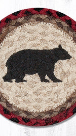 “Eco-Friendly Cabin Bear Decorative Floor or Table Mat”