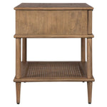 Side table with storage shelf