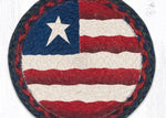 Earth Rugs Patriotic Primitive Flag Trivet – 10