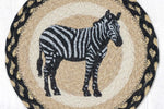 Rustic Zebra Print Trivet – Eco-Friendly Braided Hot Pad