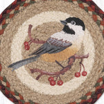 Earth Rugs Nature Trivet – Chickadee Scene for Farmhouse Decor