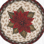 Earth Rugs Holiday Decor – Primitive Floral Braided Trivet