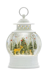 Snow Globe – LED Deer 11.5H – Flexible Power Options – By Melrose