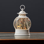 Christmas Snow Globe Lantern – Deer 11.5H – Indoor Use – By Melrose