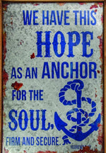 Rustic Coastal Wall Decor – Manual Woodworkers Hope and Anchor Sign