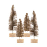 Bronze LED bottle brush tree decoration