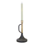 Black & Gold Trumpet Candle Holder Duo – 9.25