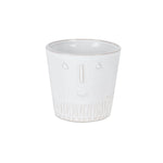 Assorted Size Face Planters Porcelain Set of 2 5.25 Inch Height By Melrose