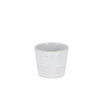White Porcelain Smiling Face Planter Set of 2 5.25 Inch Height By Melrose