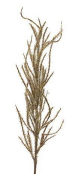 Brown Flocked Pampas Grass Stems Set of 4 31 Inch for Everyday Arrangements By Melrose