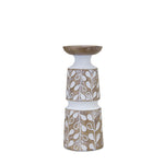 Natural Leaf Candle Holder Set – 10.25
