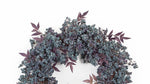 20 Inch Mini Berry Leaf Wreath – Foam and Vine Holiday or Seasonal Decor – By Melrose
