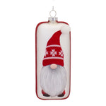Nordic Snowflake Gnome Ornament Set – Glass Christmas Decor