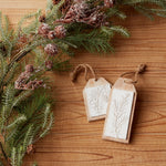 Melrose Pine Branch Tree Tag Set – Rustic Resin (6 Pc)