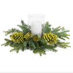 Melrose Mixed Pine Holiday Candle Hurricane