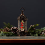 Snow Globe Lighted Cardinals 13 in Height Plastic Design For Tabletop Scenes By Melrose