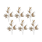Melrose Gold Long Blade Eucalyptus Leaf Spray (Set of 6)