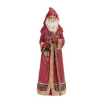 Rustic Stone Stand Figurine with Wood Grain Design (Set of 2)