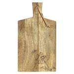 Decorative Mango Wood Cutting Boards with Etched Design (Set of 2)